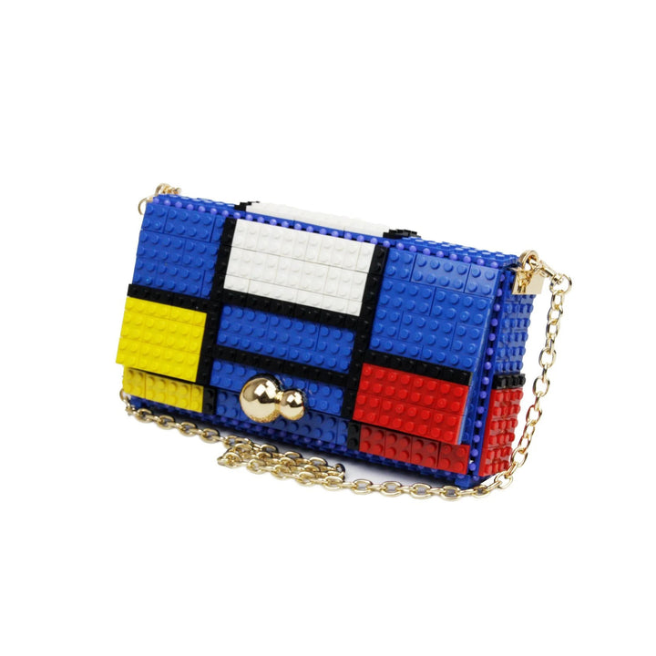 BOLSO - Bag & Block, Mondrian azul S