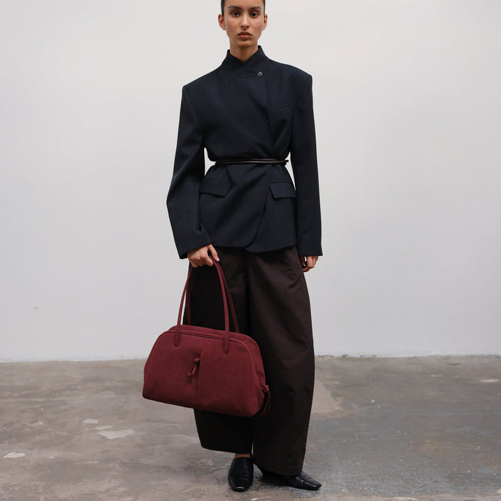 Bolso Brooklyn Bag Suede Cherry Red de Ölend – foto 3