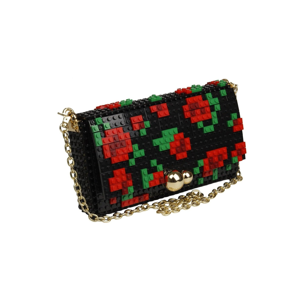 Cartera Roses Negro de Bag & Block – foto 1