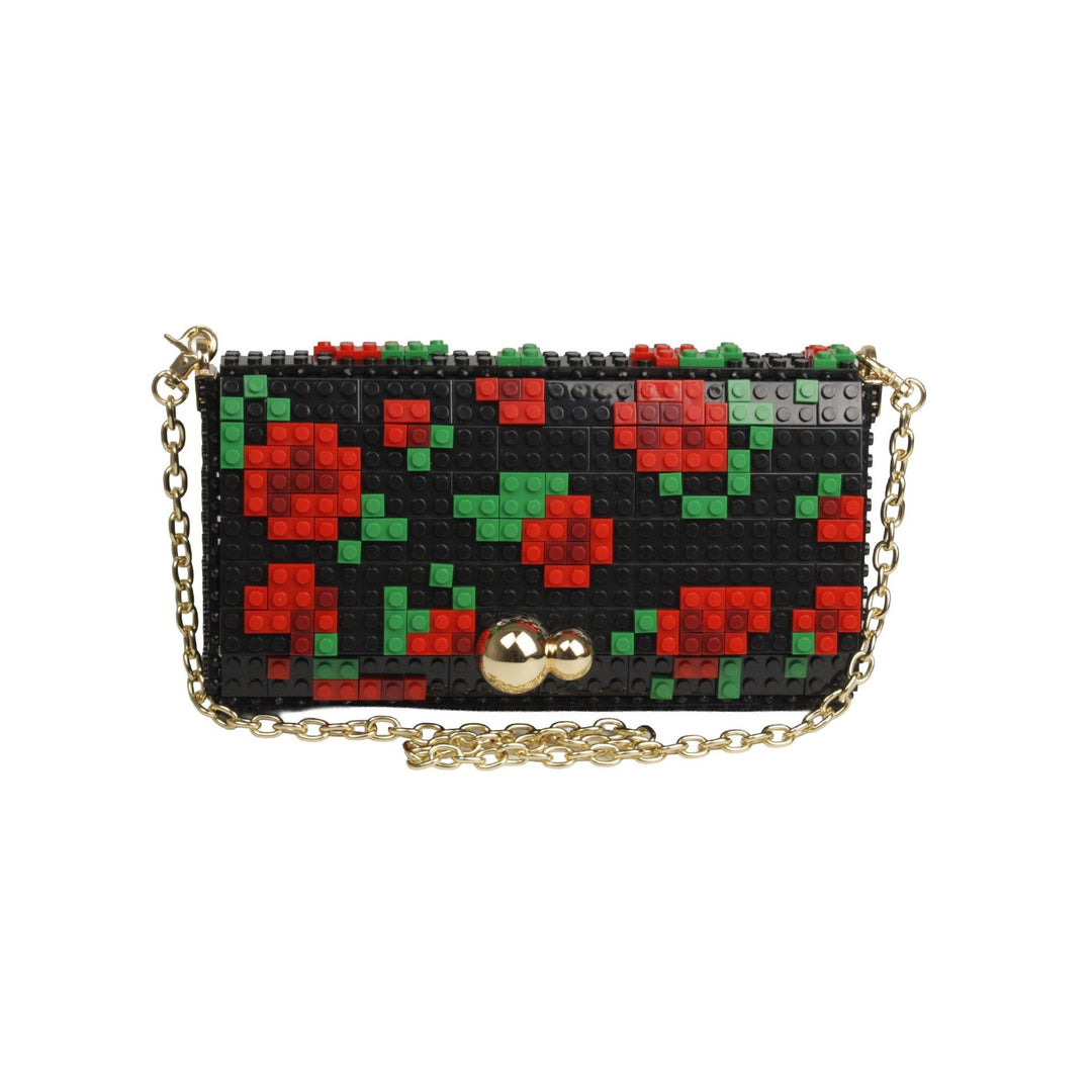 Cartera Roses Negro de Bag & Block – foto 2