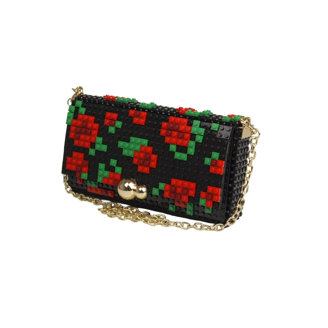 Cartera Roses Negro de Bag & Block – foto 3