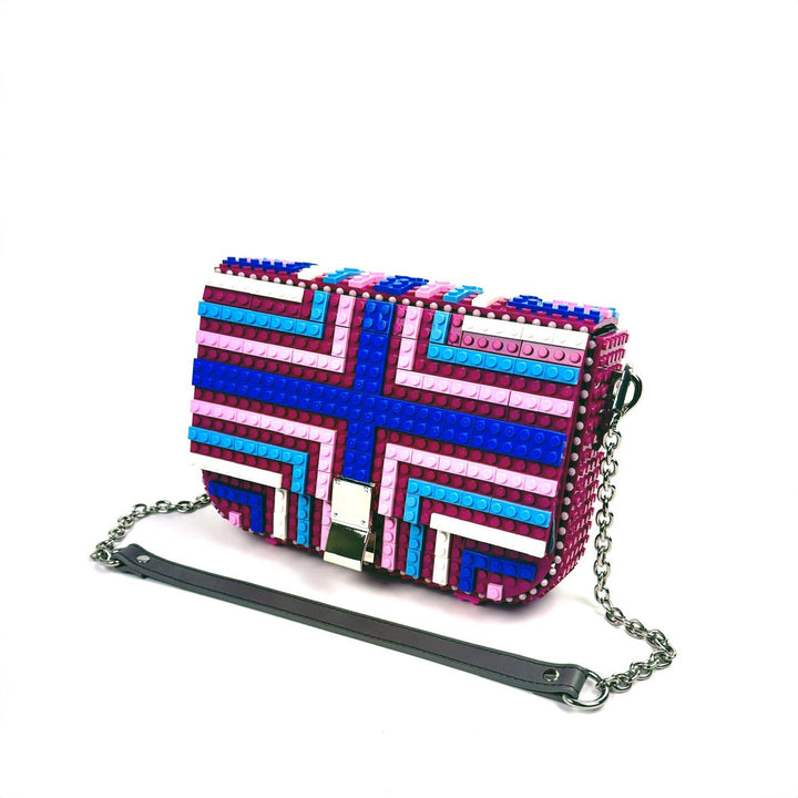 BOLSO - Bag & Block, Stripes Pattern Frambuesa