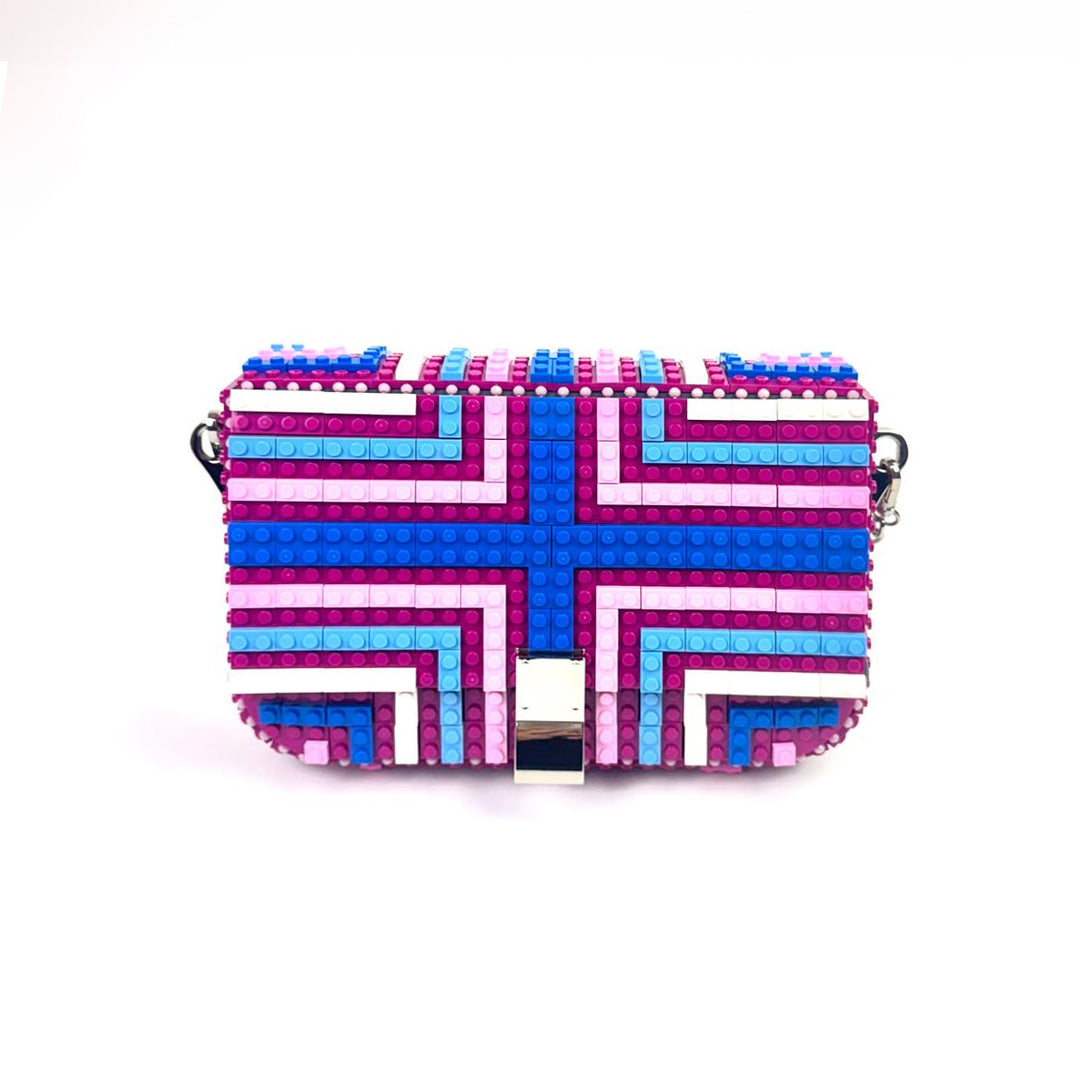 BOLSO - Bag & Block, Stripes Pattern Frambuesa