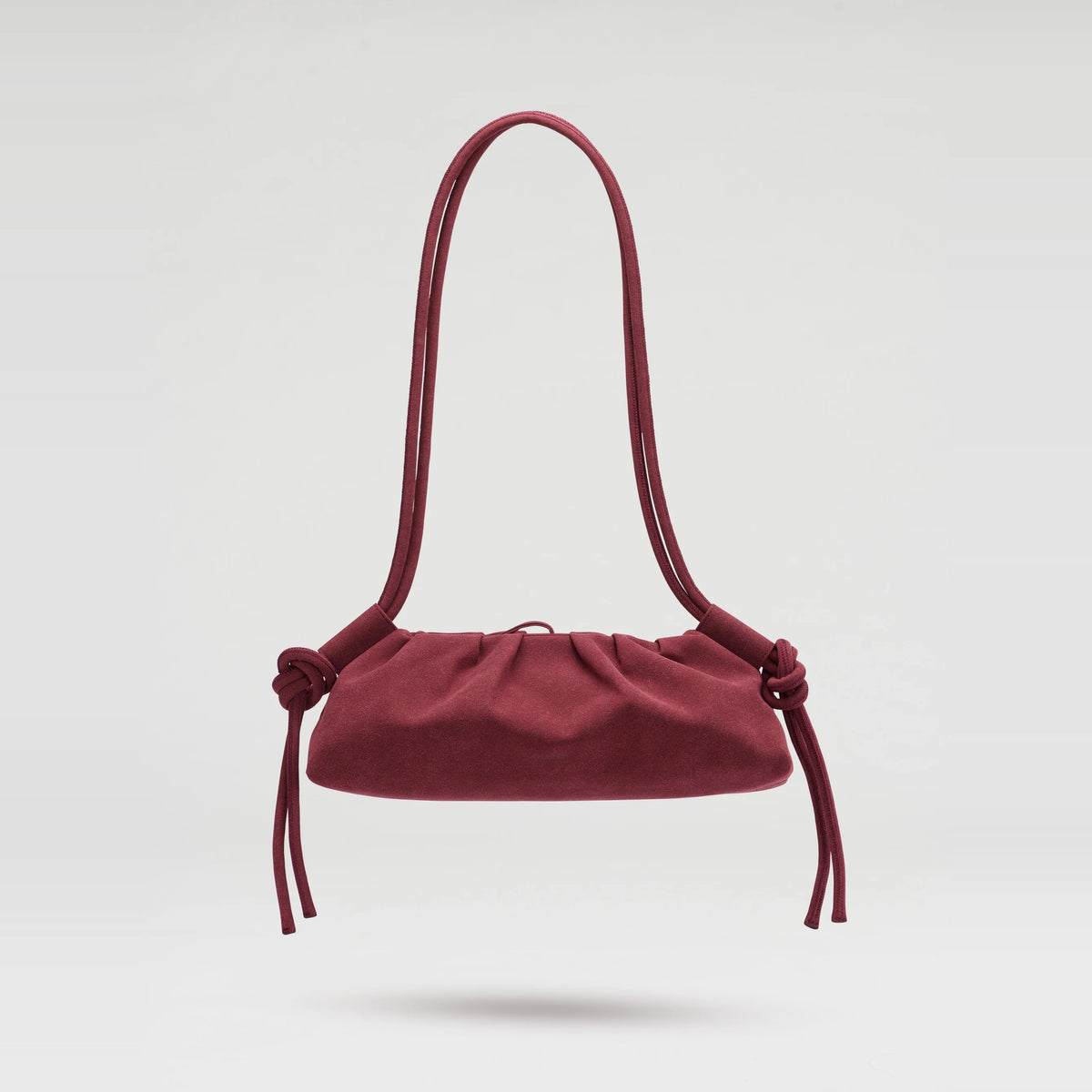 Bolso Dumpling Bag Suede Cherry Red de Ölend – foto 1