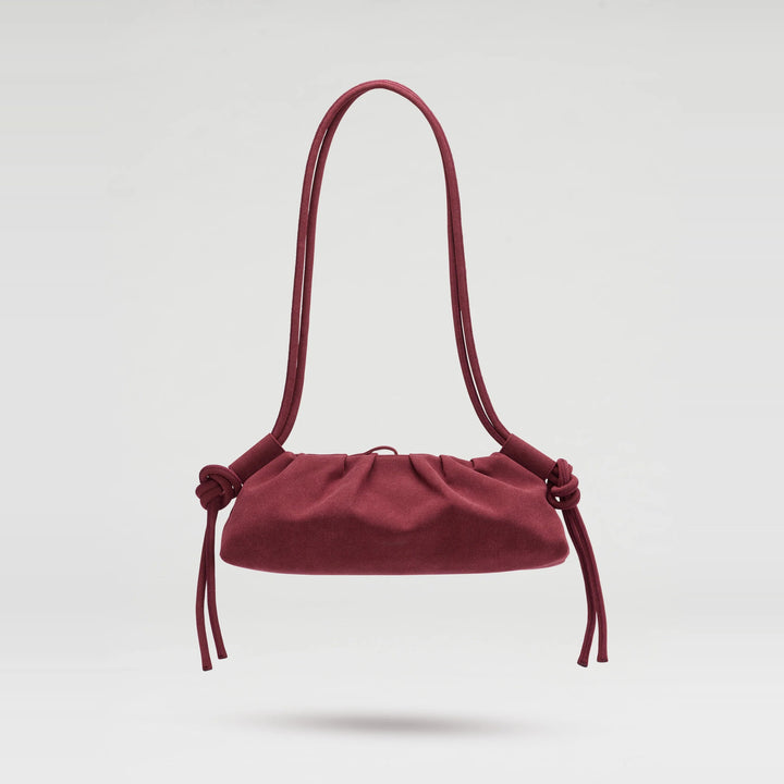Bolso Dumpling Bag Suede Cherry Red de Ölend – foto 1
