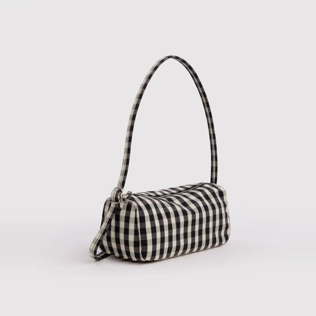 Nylon Loaf Bag Black and Cream Gingham de Baggu – foto 3