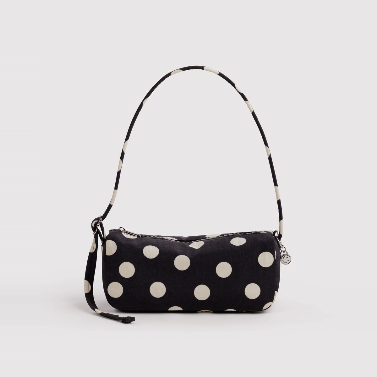 Nylon Loaf Bag Black and Cream Polka Dot de Baggu – foto 1