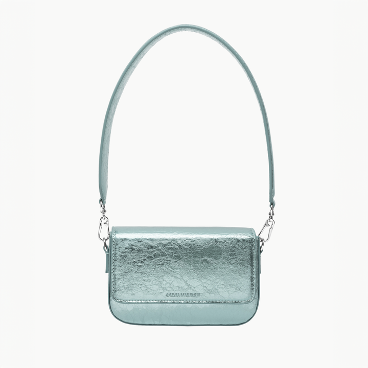 BOLSO MINI - Olivia Mareque, Pantone Azul Metalizado