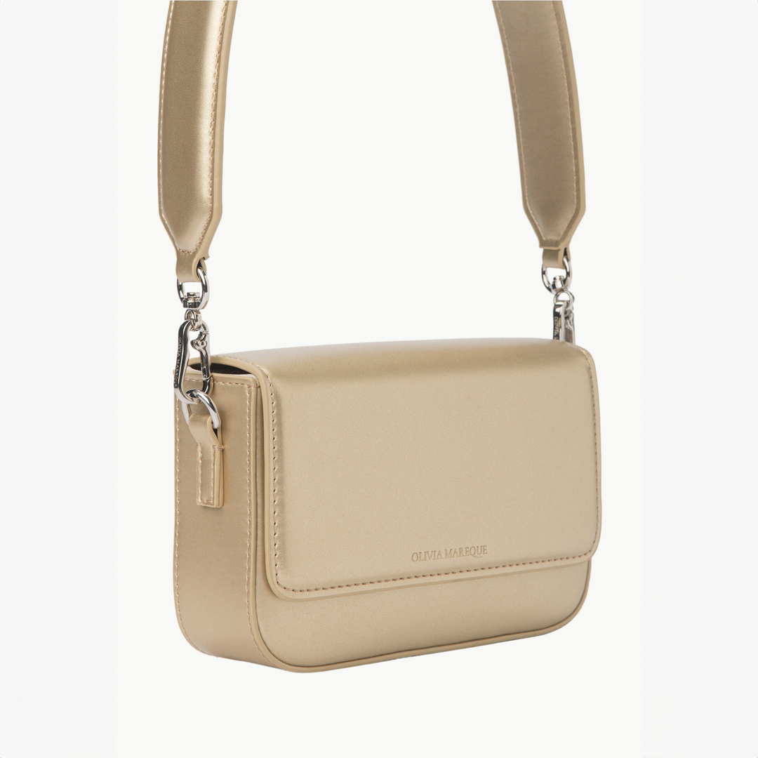 BOLSO MINI - Olivia Mareque, Pantone Dorado