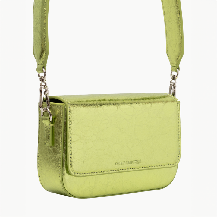 BOLSO MINI - Olivia Mareque, Pantone Verde Metalizado