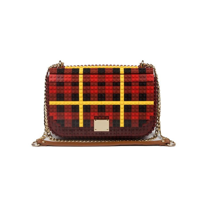 Bolso Tartan Print Granate de Bag & Block – foto 1