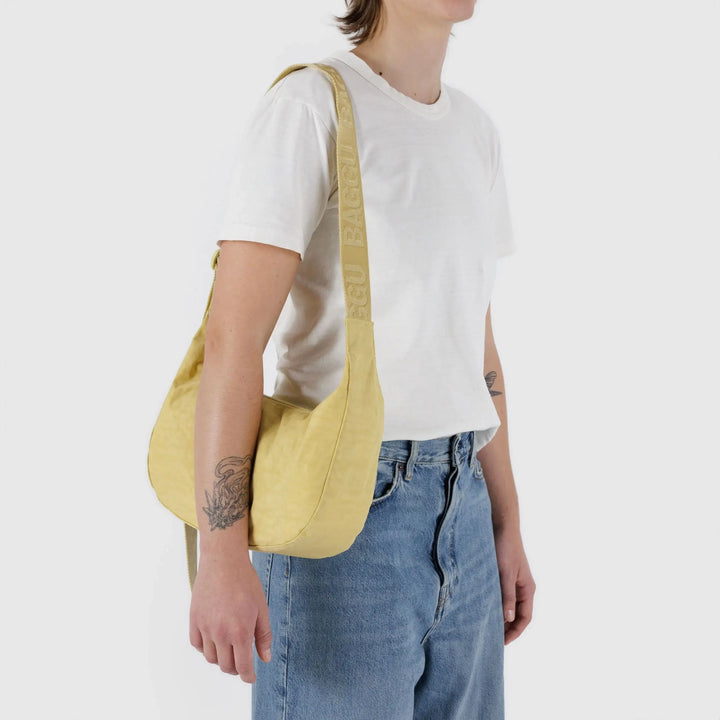 BOLSO - Baggu, Medium Nylon Crescent Bag Butter