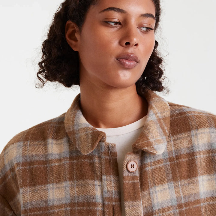 CAMISA - Compañía Fantástica, Estampado Beige Checks