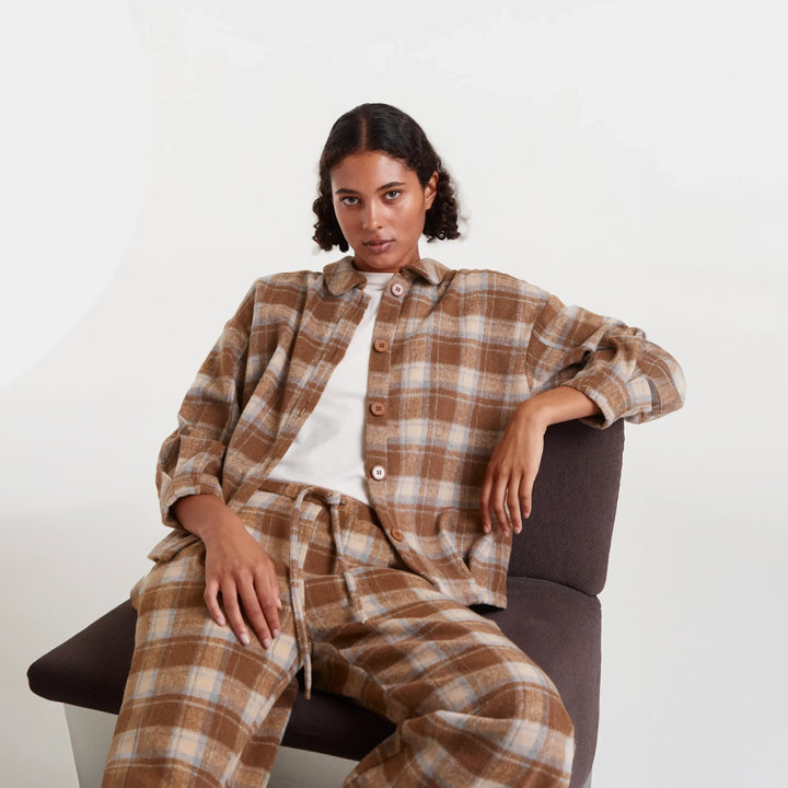 CAMISA - Compañía Fantástica, Estampado Beige Checks