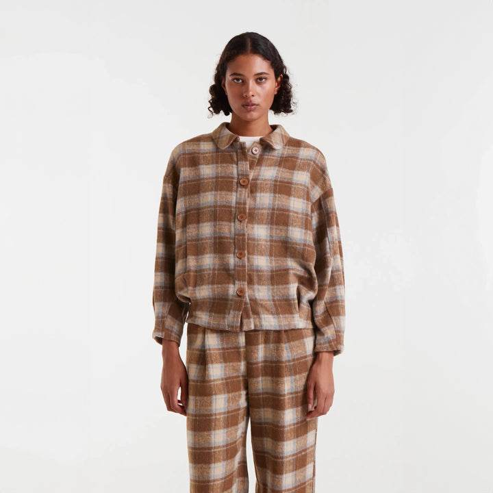 CAMISA - Compañía Fantástica, Estampado Beige Checks