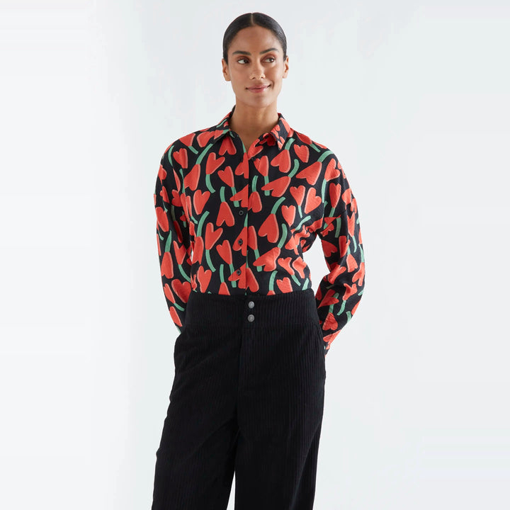 Camisa estampado Ciclamen de Compañía Fantástica para mujer – foto 1