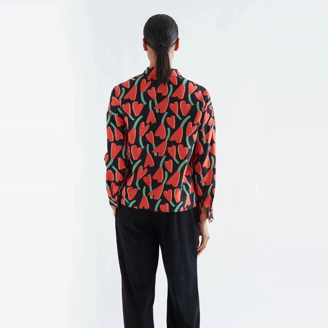 Camisa estampado Ciclamen de Compañía Fantástica para mujer – foto 2
