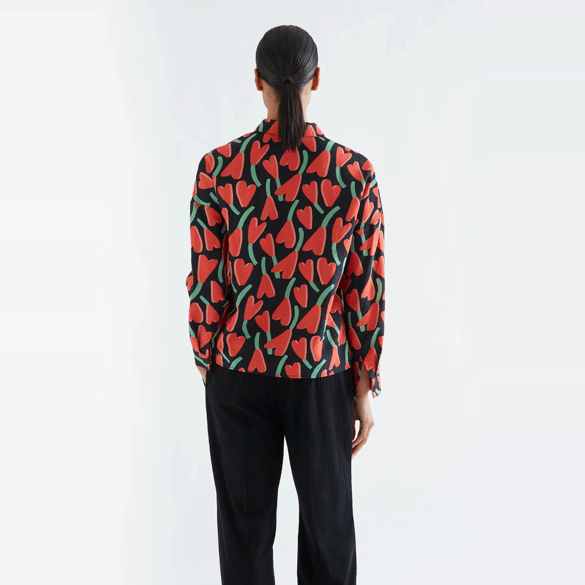 Camisa estampado Ciclamen de Compañía Fantástica para mujer – foto 2