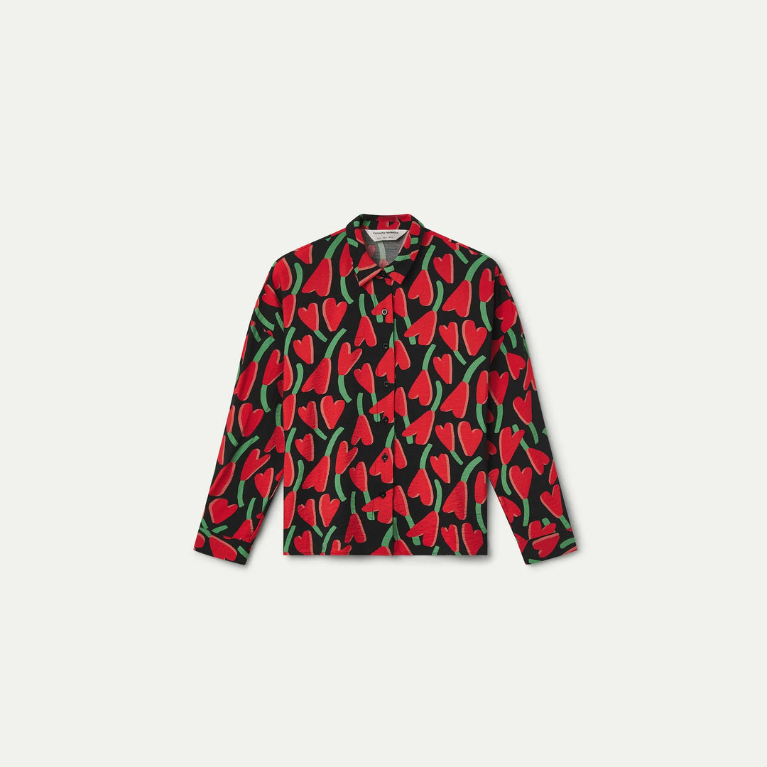 Camisa estampado Ciclamen de Compañía Fantástica para mujer – foto 6
