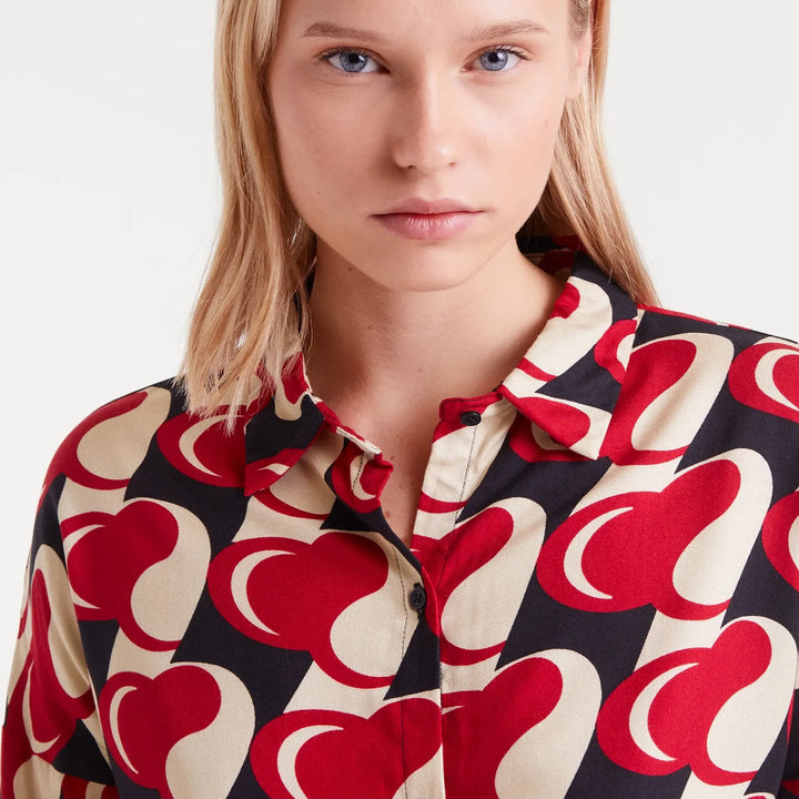 CAMISA - Compañía Fantástica, Estampado Heart Attack