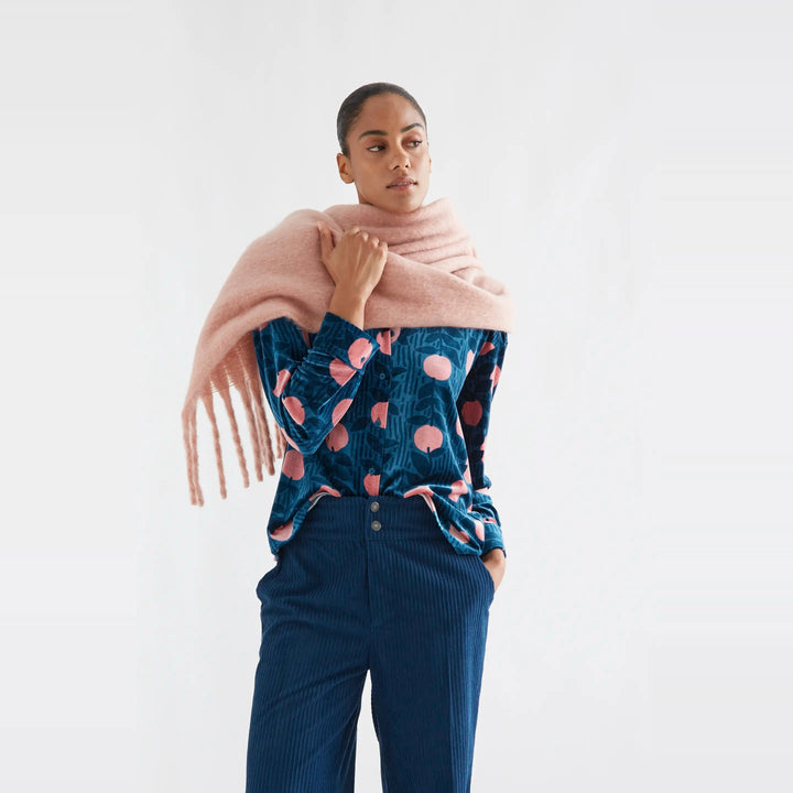Camisa terciopelo con estampado Lychee de Compañía Fantástica para mujer – foto 5