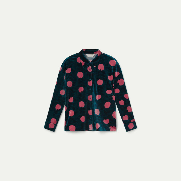 Camisa terciopelo con estampado Lychee de Compañía Fantástica para mujer – foto 6