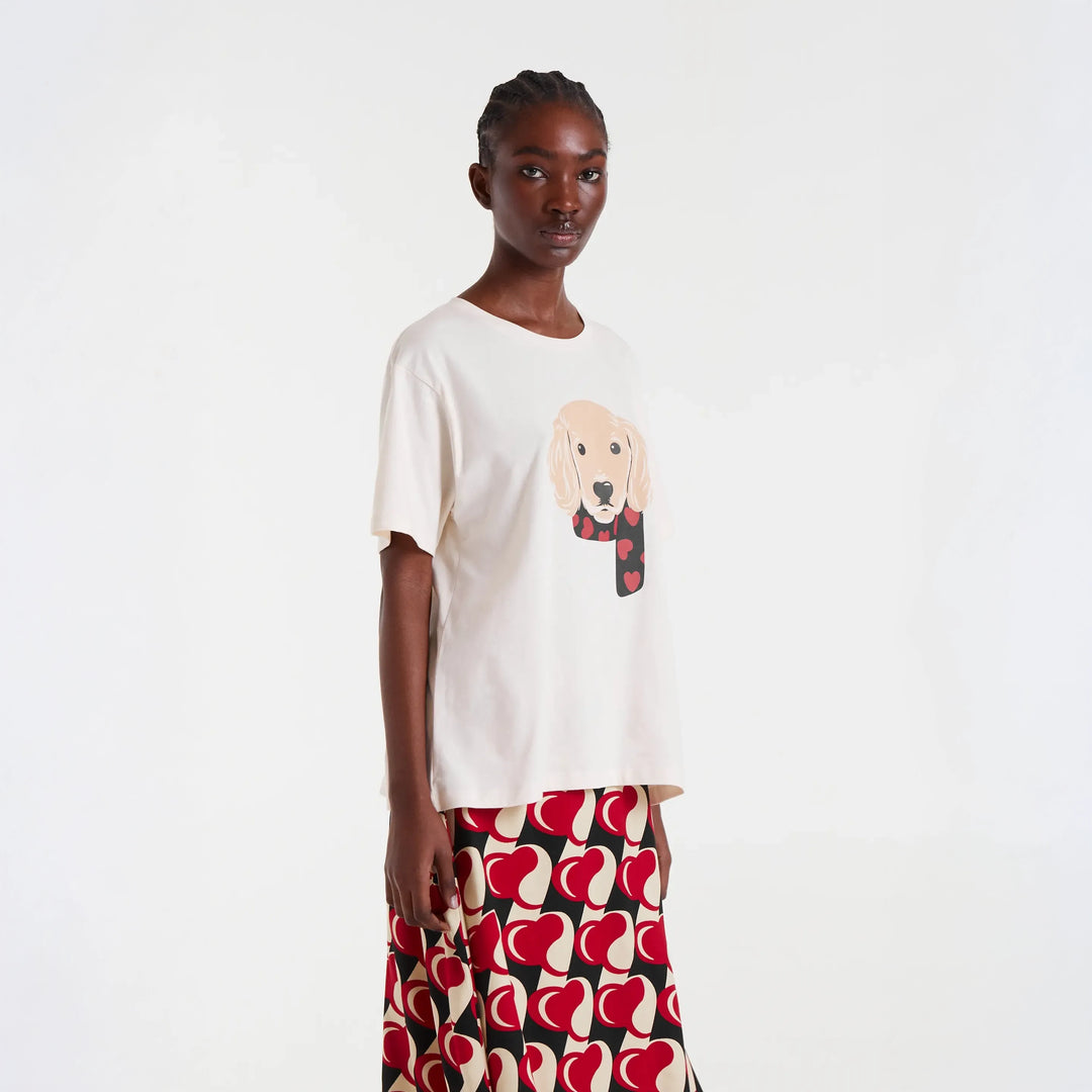 CAMISETA - Compañía Fantástica, Estampado de perro