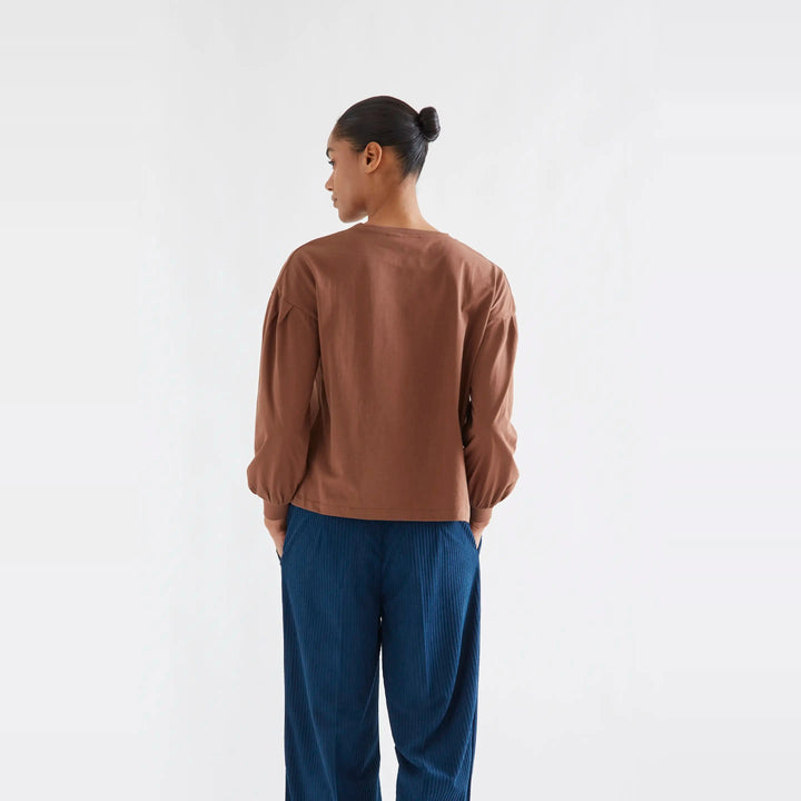 Camiseta algodón marrón con parche Fantastic Pony de Compañía Fantástica para mujer – foto 2