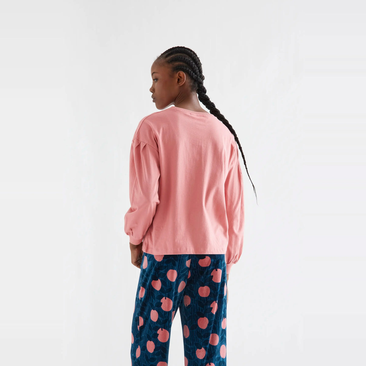 Camiseta algodón rosa con parche de flor de Compañía Fantástica para mujer – foto 2
