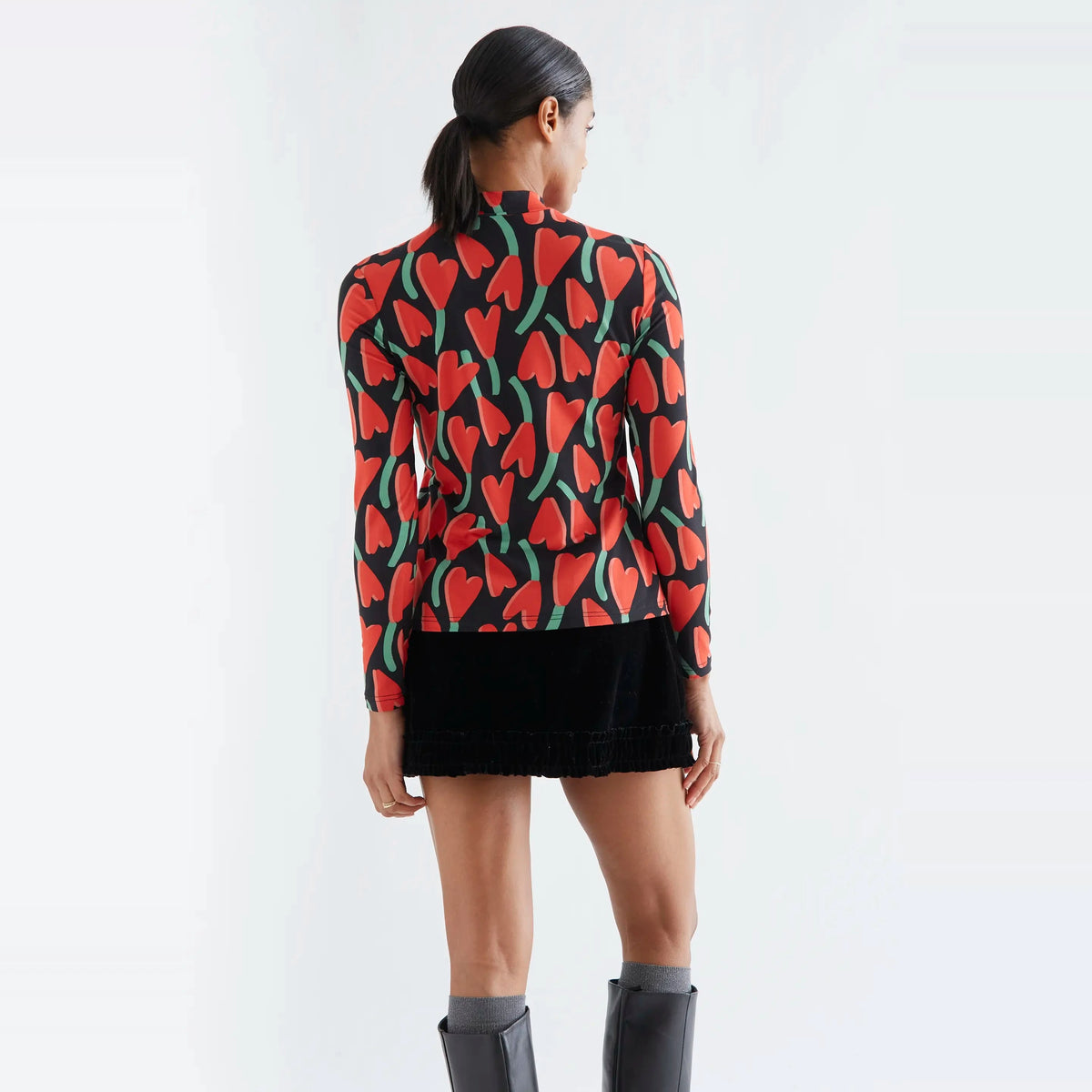 Camiseta estampado Ciclamen de Compañía Fantástica para mujer – foto 2