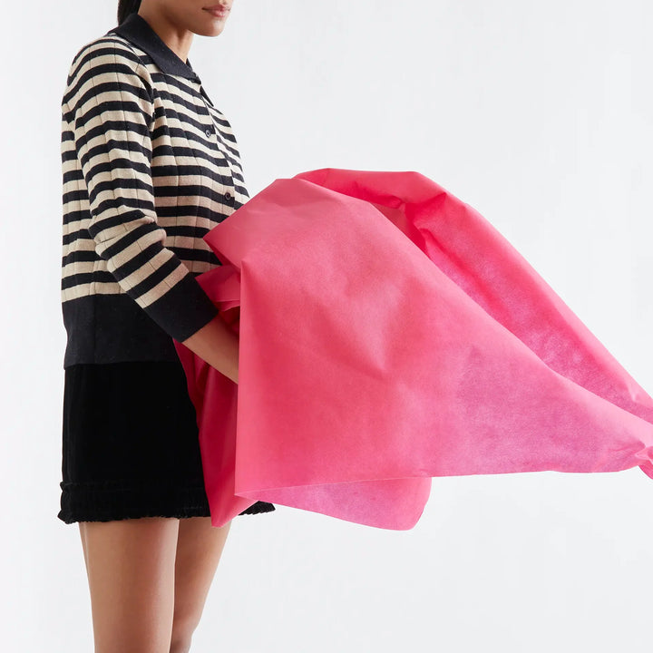 Cárdigan punto con rayas negro y beige de Compañía Fantástica para mujer – foto 4