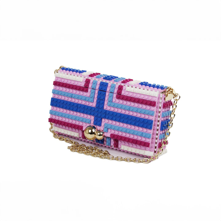 BOLSO - Bag & Block, Stripes Pattern Rosa Claro