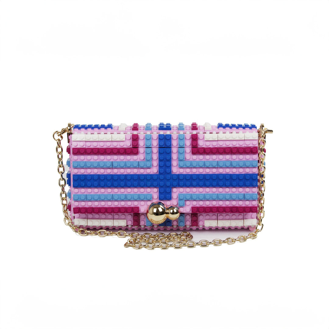 BOLSO - Bag & Block, Stripes Pattern Rosa Claro