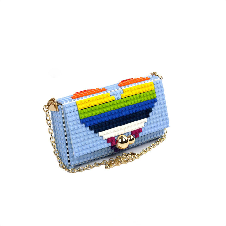 BOLSO - Bag & Block, Heart Azul Claro
