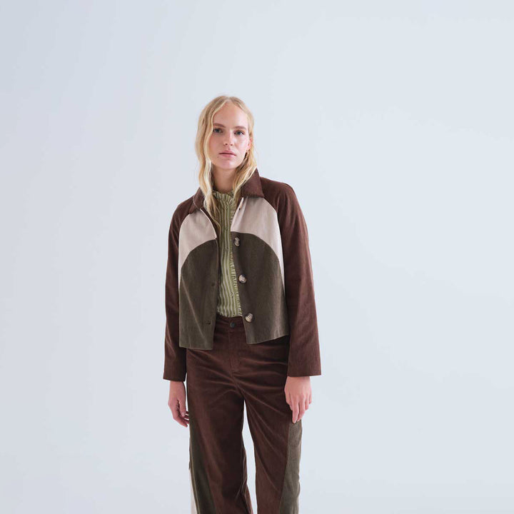 CHAQUETA - Compañía Fantástica, Pana multicolor