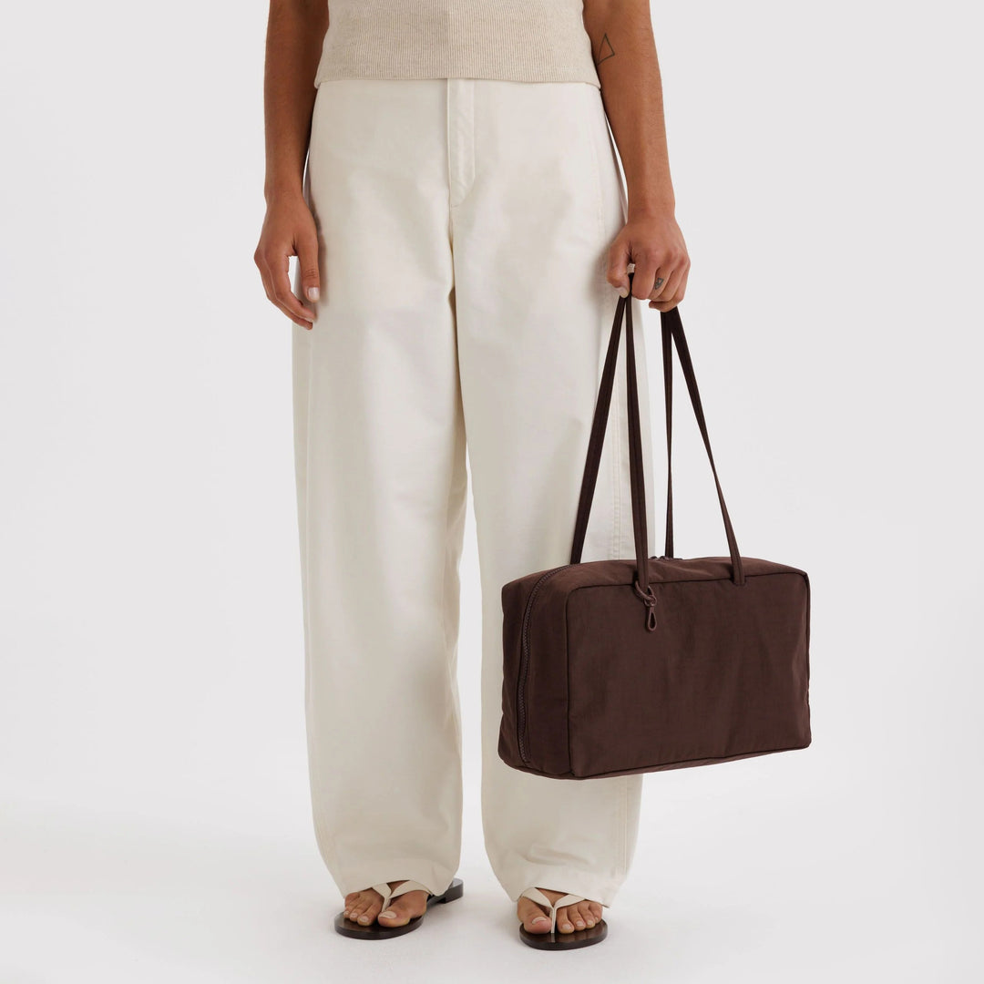 BOLSO - Baggu, Coffee Medium Bowler Bag