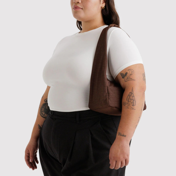 BOLSO - Baggu, Coffee Small Nylon Meringue Bag