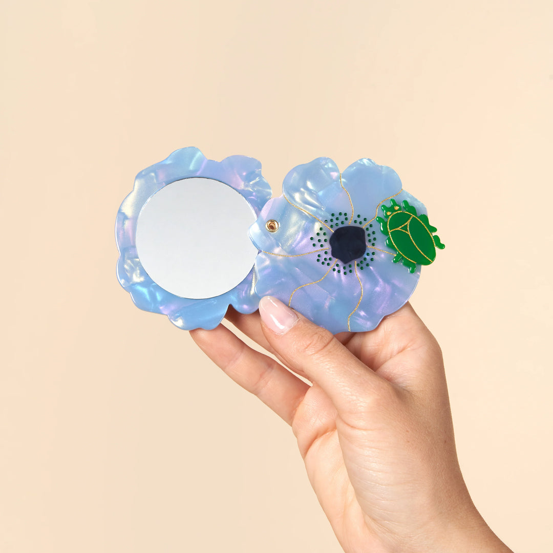 ESPEJO DE MANO - Coucou Suzette, Flor azul