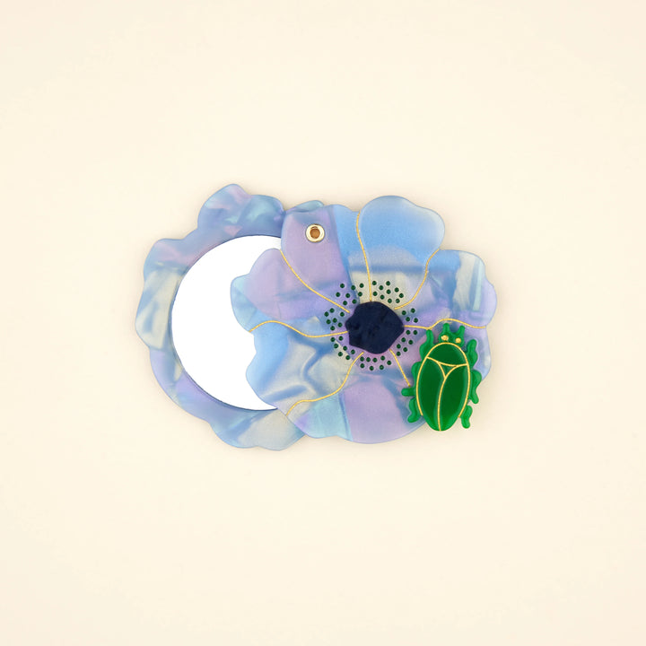 ESPEJO DE MANO - Coucou Suzette, Flor azul