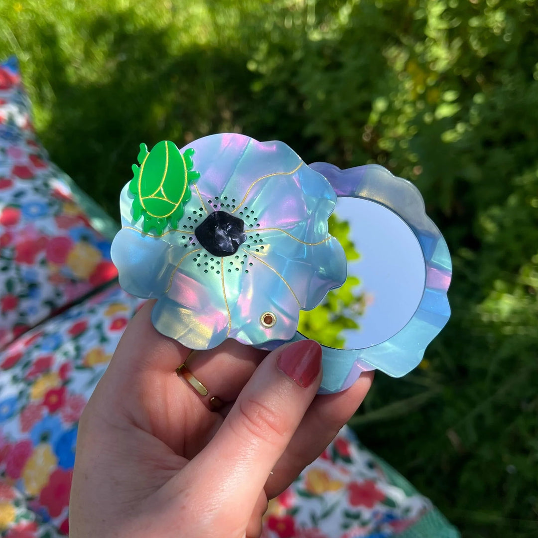 ESPEJO DE MANO - Coucou Suzette, Flor azul