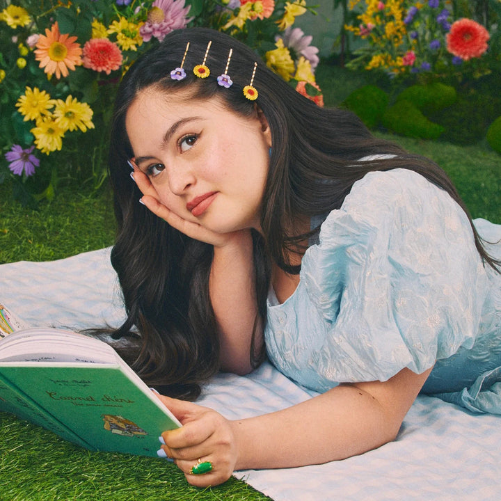 HAIR CLIP - Coucou Suzette, Green Ribbon