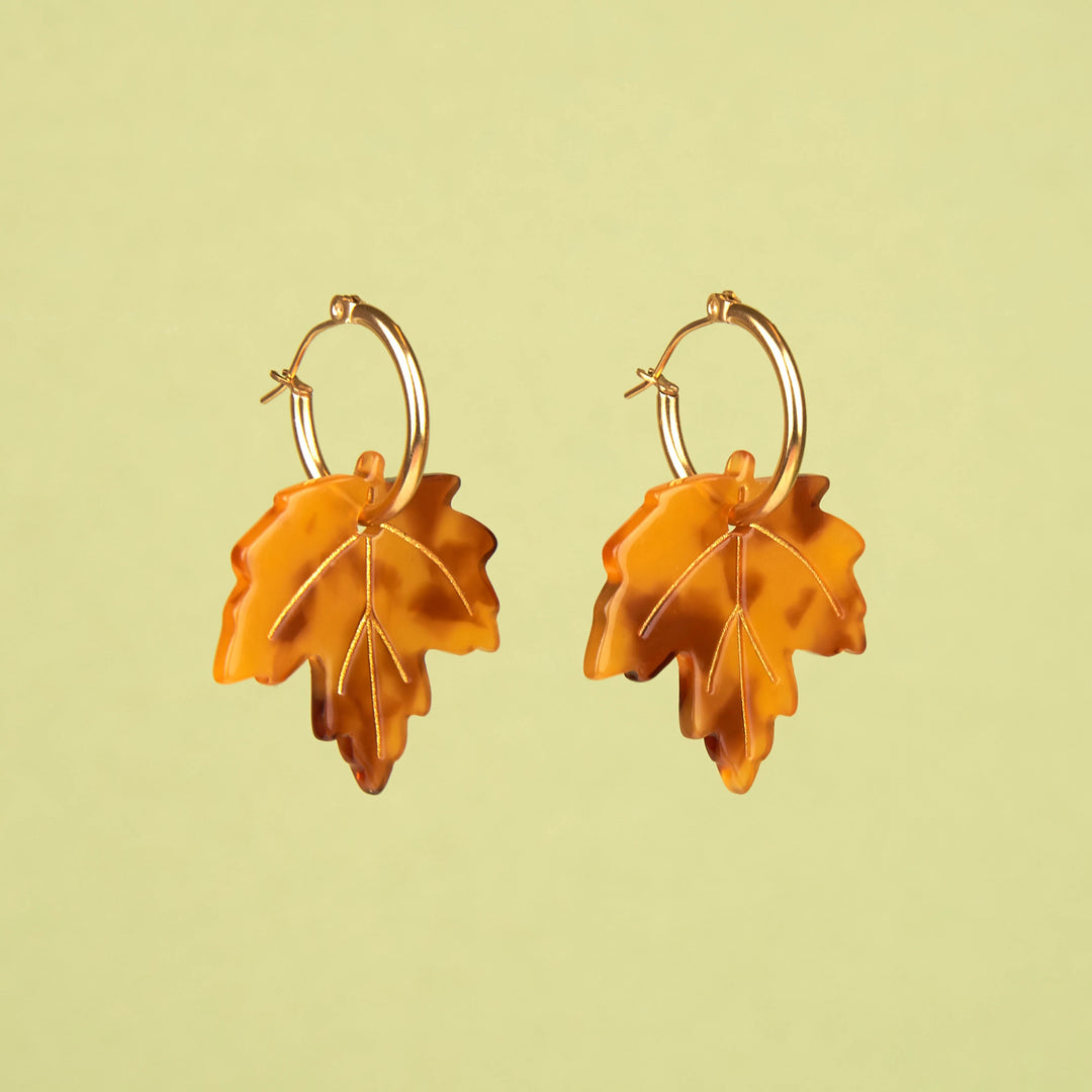 PENDIENTES - Coucou Suzette, Hoja de Arce