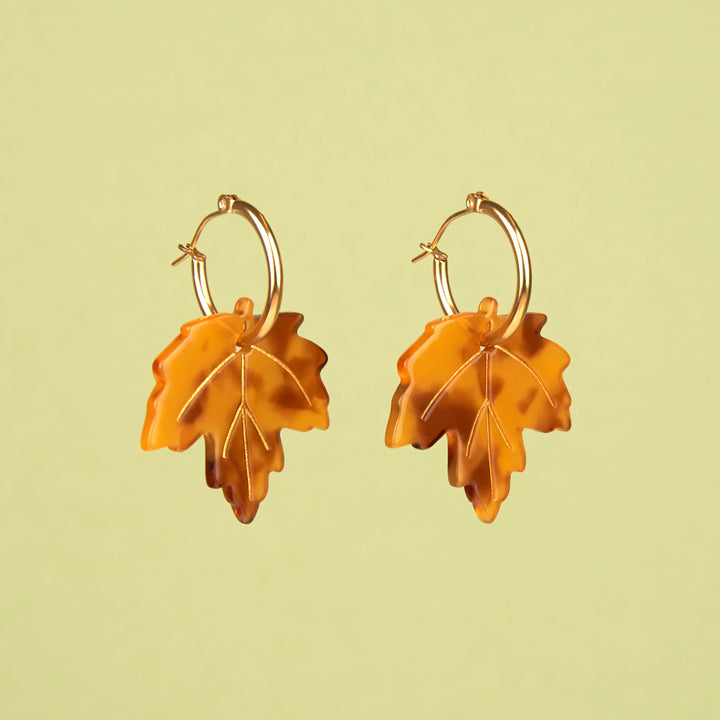 PENDIENTES - Coucou Suzette, Hoja de Arce