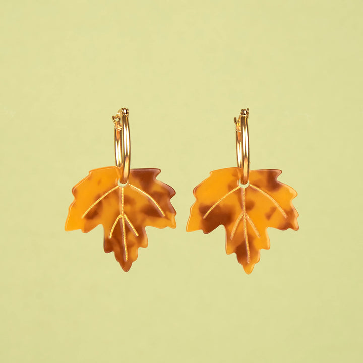 PENDIENTES - Coucou Suzette, Hoja de Arce