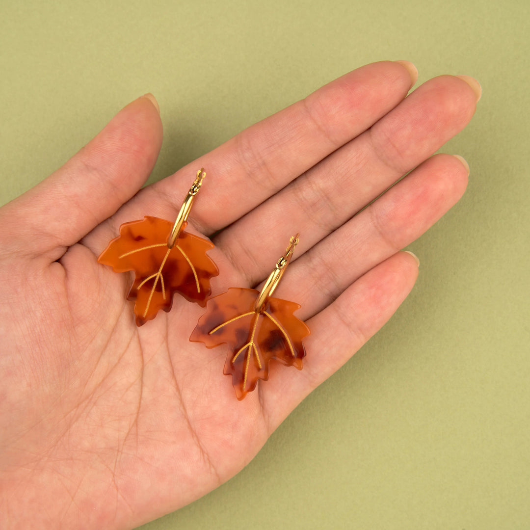 PENDIENTES - Coucou Suzette, Hoja de Arce