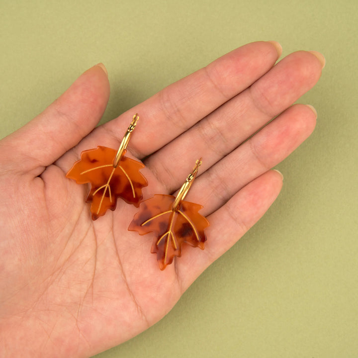 PENDIENTES - Coucou Suzette, Hoja de Arce