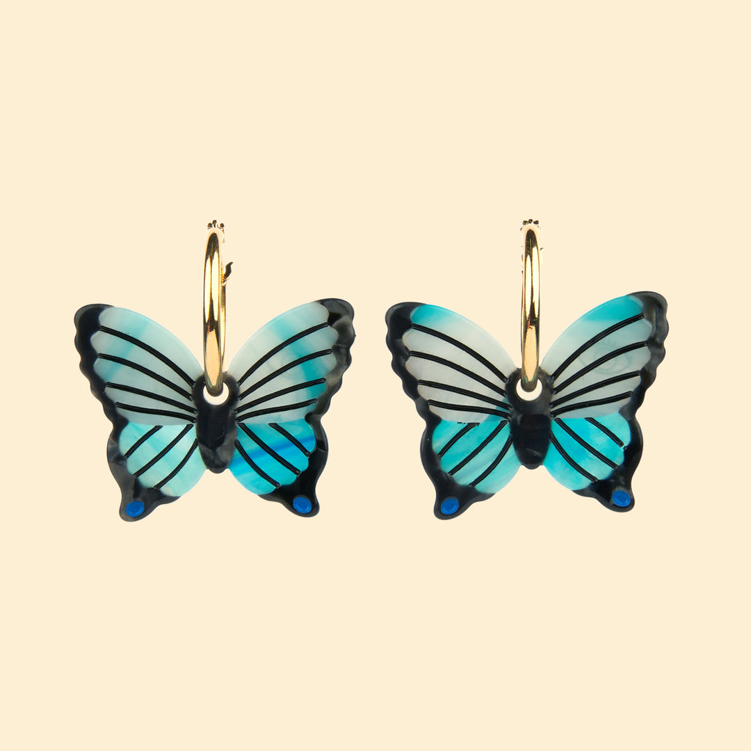 PENDIENTES - Coucou Suzette, Blue Butterfly