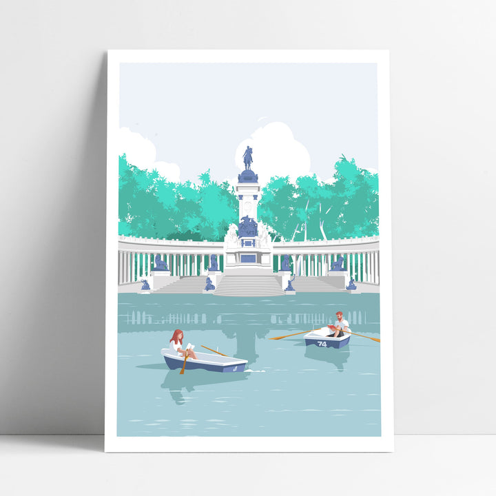 ILUSTRACIÓN - El Chico Llama, El Retiro - Madrid