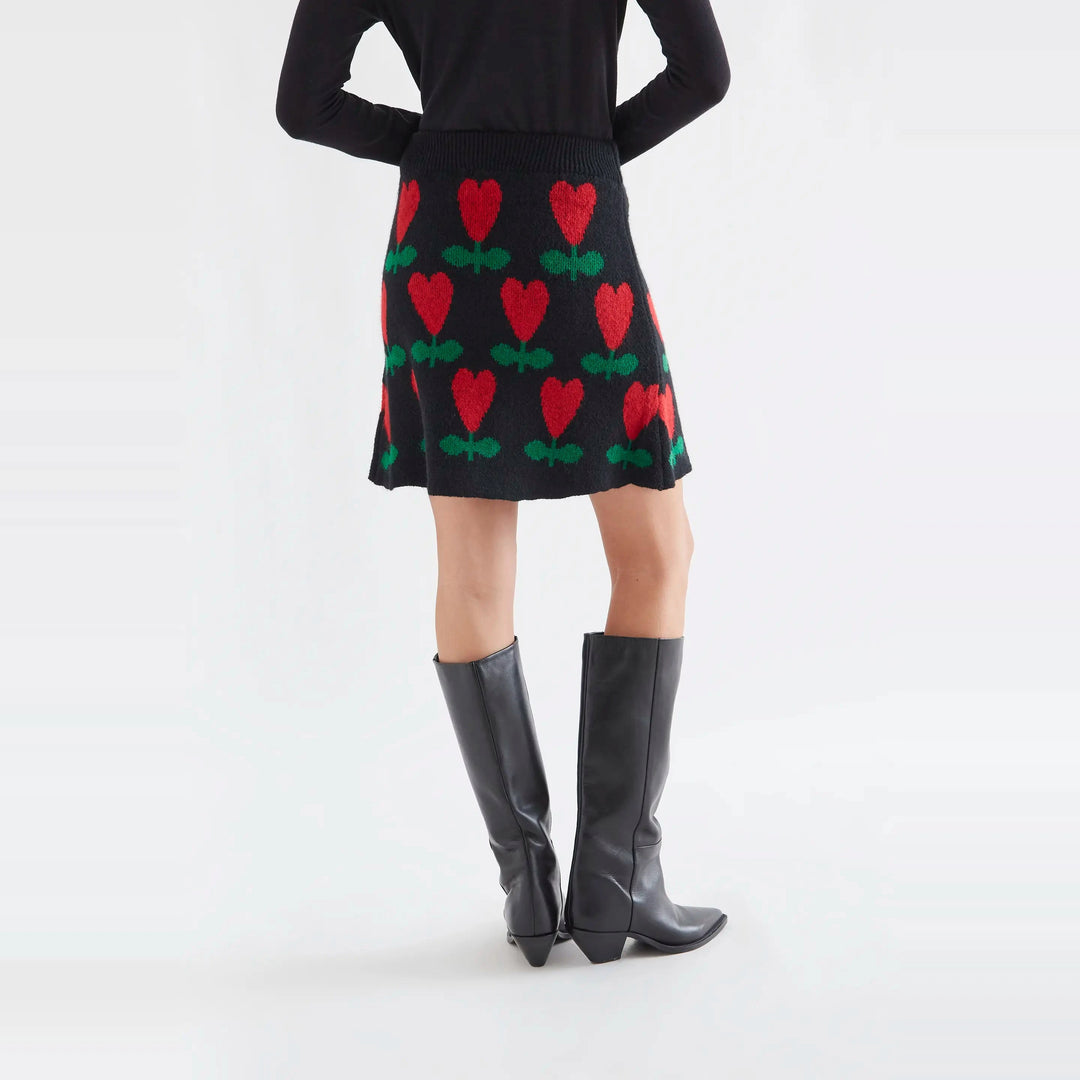 Falda corta con estampado Ciclamen de Compañía Fantástica para mujer – foto 2