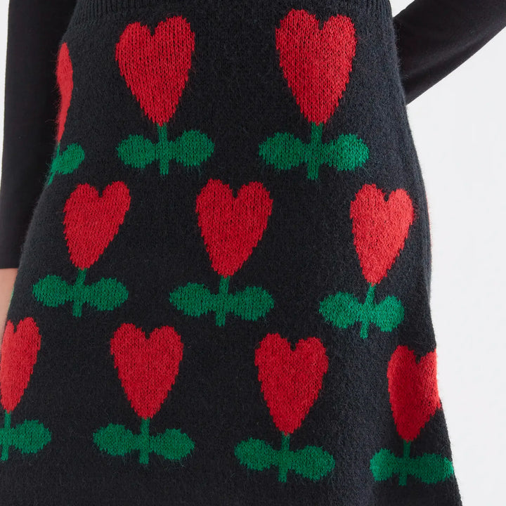 Falda corta con estampado Ciclamen de Compañía Fantástica para mujer – foto 3